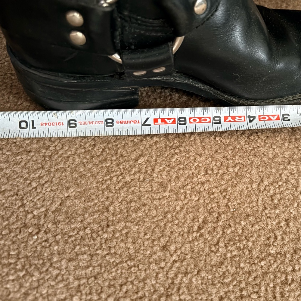 Frye Black Leather Harness Riding Boots - Picture 10 of 11